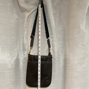 Women's Vintage Genuine Leather Crossbody Bag Brown Shoulder Purse Zip Top